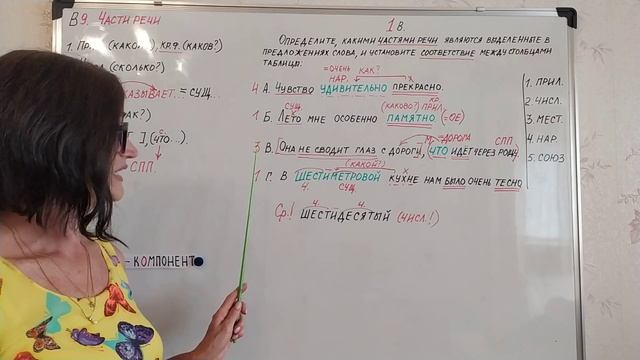 Русский язык. Разбор ЦТ-2018. В9. Части речи смотреть онлайн