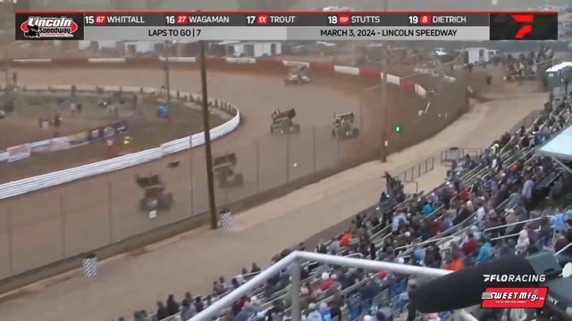 FULL RACE: 410 Sprints at Lincoln Speedway 3/3/24 | Sweet Mfg Race Of The Week смотреть онлайн