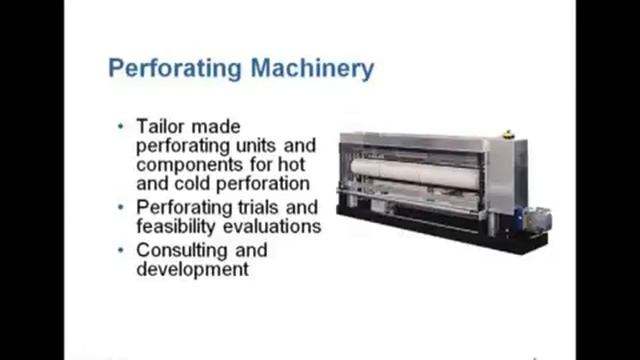 Burckhardt Perforation Machine PAB-H смотреть онлайн