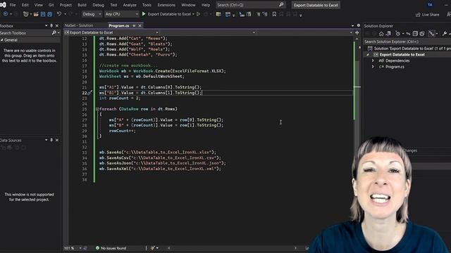 How to Quickly Export a Data Table to Excel to C# смотреть онлайн