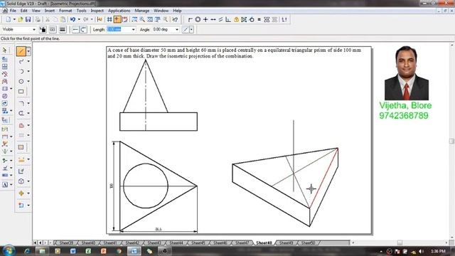 Example 48 on Isometric Projections смотреть онлайн
