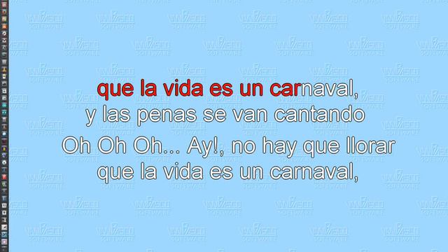 KARAOKE LA VIDA ES UN CARNAVAL смотреть онлайн