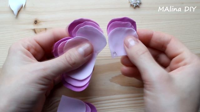 Резинка для волос с нежным цветком из фоамирана. Просто и красиво|DIY|Easy Foam Flowers Scrunchie