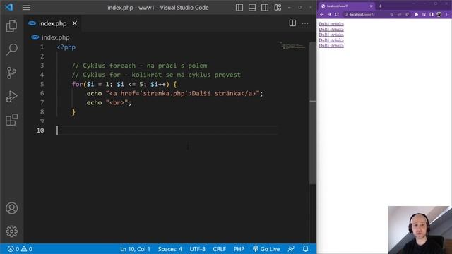 32. PHP 2023 - Cyklus for a vícestránkový web v PHP смотреть онлайн