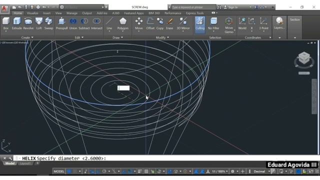 SCREW DETAILS (3D Autocad Drawing) смотреть онлайн