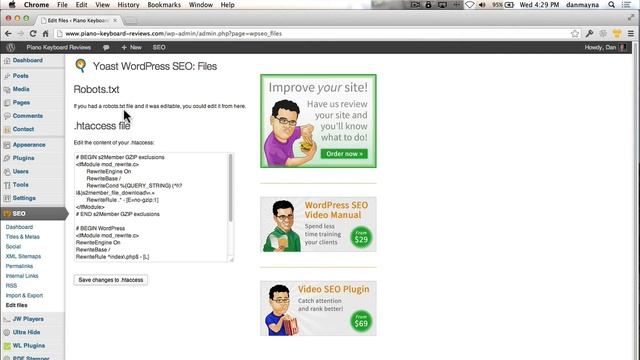 Video Course Wordpress Seo 12 Yoast SEO Edit Files смотреть онлайн