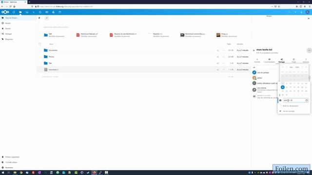Nextcloud Gerer et partager les fichiers смотреть онлайн