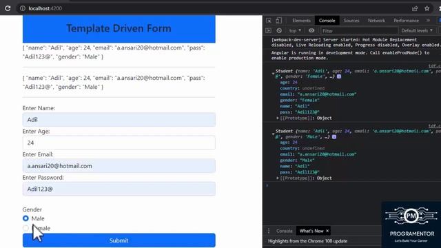 38 | Radio Buttons & Drop Down List In Angular Forms | Template Driven Forms | Angular (Hindi/Urdu) смотреть онлайн