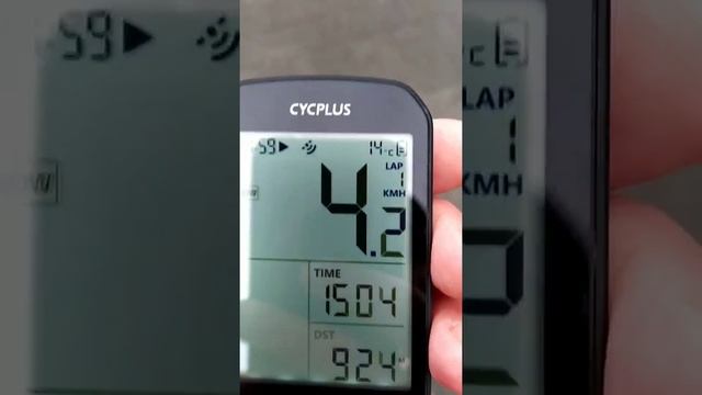 Работа АВТОПАУЗЫ в велокомпьютере CYCPLUS M1. Первый тест компьютера