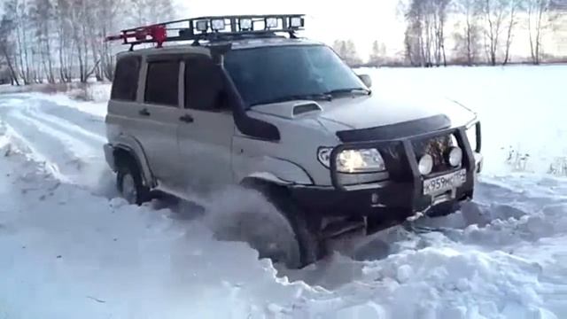 УАЗ - Patriot - Зимняя покатушка )) смотреть онлайн