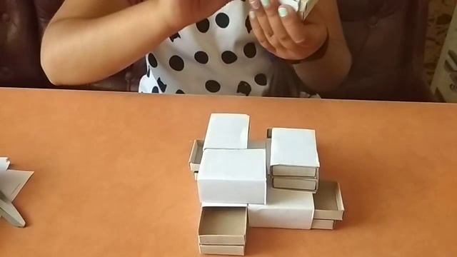 Как сделать шкатулку для мелочей из спичечных коробков/DIY Шкатулка/ смотреть онлайн