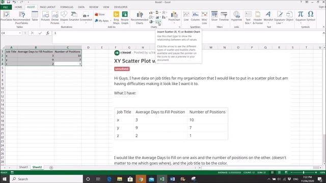 Scatter Plot Change Axis in Excel смотреть онлайн