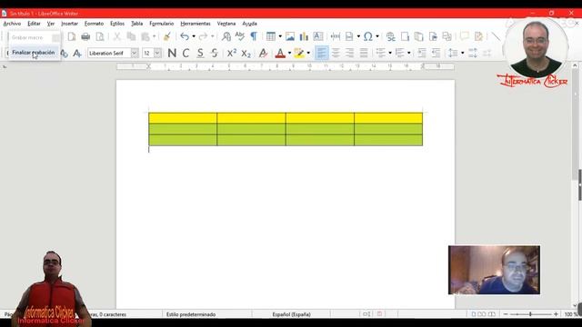 Libre Office Writer 6 3 AV Vid 5. Grabar Macros con Libre Office Writer смотреть онлайн