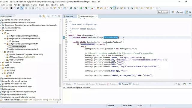 #14. JSP Servlet Hibernate CRUD Example смотреть онлайн