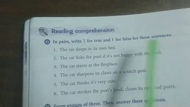 CBSE 3rd Std English Ferry TextBook poem 2 "A view of a cat" смотреть онлайн