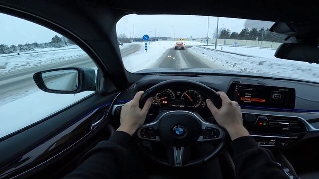 BMW G30 540d X-drive M-sport POV Review/Drive