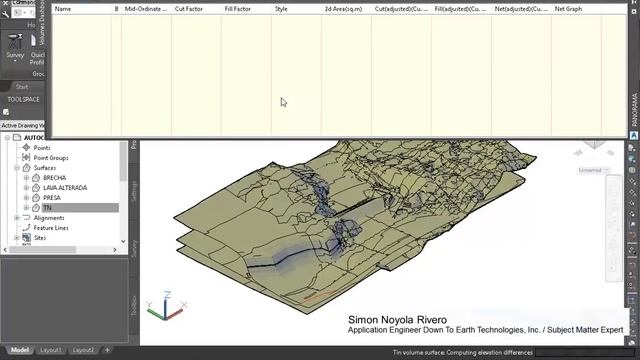 AutoCAD Civil 3D Intersection line between two surfaces смотреть онлайн