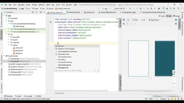 How to do Feed Sharing on Facebook in Android Studio via Kotlin | Android Tutorial | Game App Studi смотреть онлайн