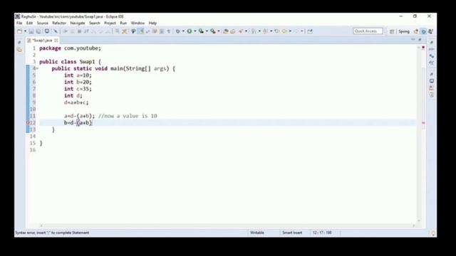 Swapping 3 Numbers without using temp variable in java by JavaTech[# 1 simple Trick ] смотреть онлайн