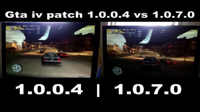 GTA IV Patch 1.0.0.4 vs 1.0.7.0 Comparisons fps/gpu usege(first%) смотреть онлайн