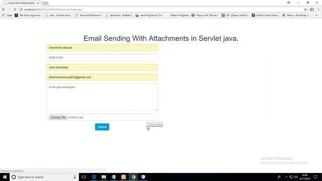 How to send email in servlet java смотреть онлайн
