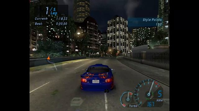 NFS Underground - Гонка 78 - Time Trial - To Spillway (без комментариев) смотреть онлайн