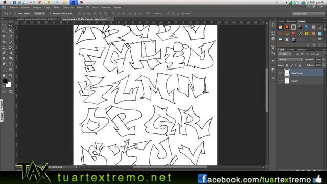 Tutorial Photoshop - Graffiti Ep 01 смотреть онлайн