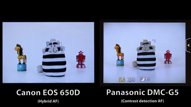 Canon 650D Hybrid AF Vs. Panasonic DMC-G5 - by dpreview.com смотреть онлайн