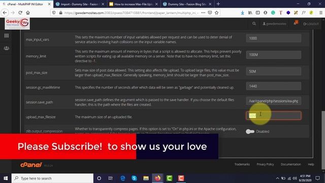 How to increase Max_File_Upload_Limits in your cPanel смотреть онлайн