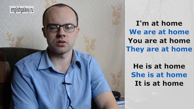 Урок английского 81 Спряжение глагола to be. Время Present Simple утверждение смотреть онлайн