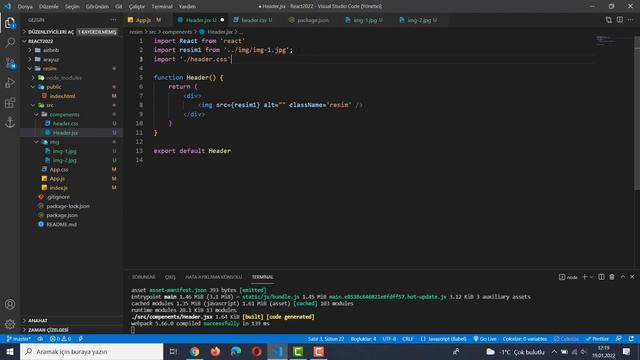 React JS ile Siteye Resim Ekleme İşlemi | İki Farklı Yöntem İle React Projeye Image Yerleştirme! смотреть онлайн