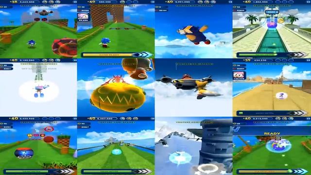 Sonic Dash - SONIC VS KNUCKLES SHADOW AMY TAILS CREAM SILVER BIG ROUGE CHARMY смотреть онлайн