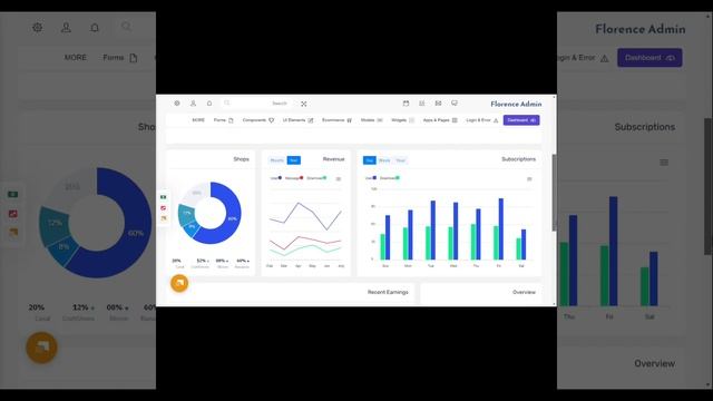 Florence Admin - Bootstrap 5 Admin Panel And Powerful Dashboard Design смотреть онлайн
