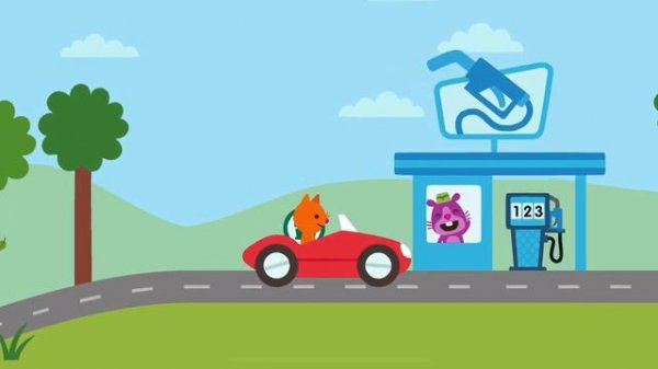 Играю в Саго Мини Мир в Путь дорогу Sago Mini