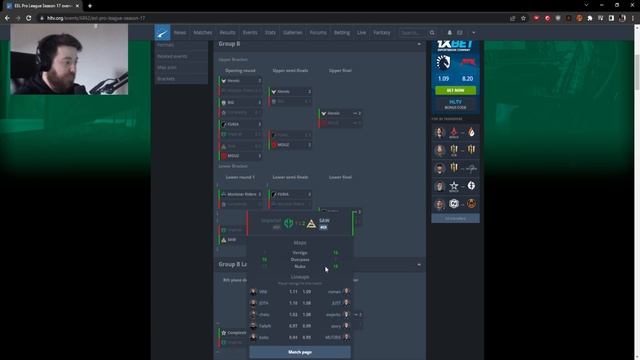 ESL PRO LEAGUE S17 GROUP B REVIEW W/DAVEY смотреть онлайн