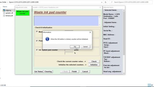 Epson L3210 Resetter Adjustment Program | L3210, L3250, L3251, L1210 Red Light Blinking Solution