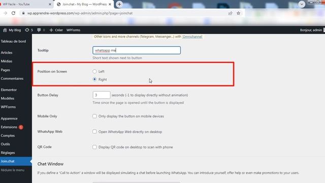 Comment ajouter un chat Whatsapp sur Wordpress смотреть онлайн