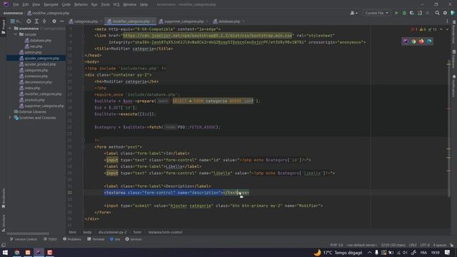 14- Modifier une catégorie php darija смотреть онлайн