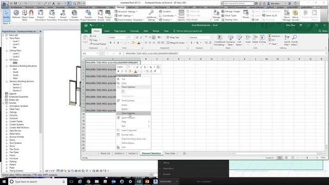 Create Facebased Family in Revit according to Excel смотреть онлайн