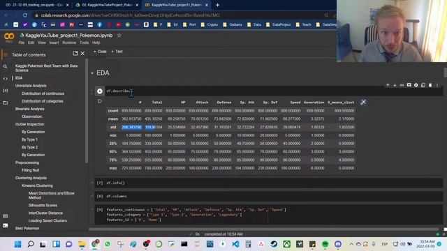 do a 5 point distribution with a pandas DataFrame using df.describe() смотреть онлайн