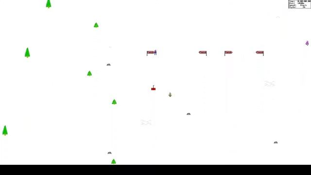 SkiFree 1991 - Gameplay смотреть онлайн