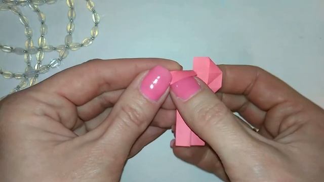 ОРИГАМИ БРАСЛЕТ СЕРДЕЧКИ из бумаги. смотреть онлайн