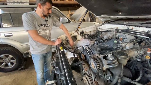 Land Cruiser 100 из бензина 2UZ в дизель 1HD! смотреть онлайн