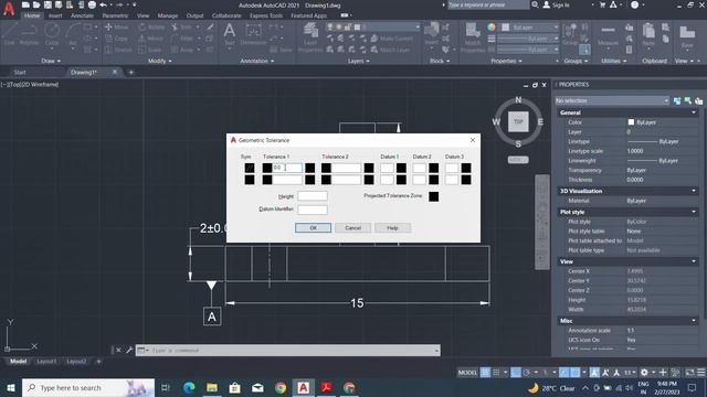 How to add Geometric Dimensioning & Tolerancing in AutoCAD смотреть онлайн
