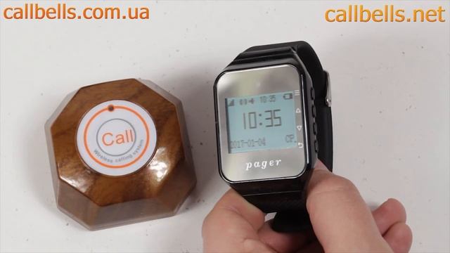 Программирование кнопок в Пейджер R-02 RECS Watch Pager | callbells.net смотреть онлайн