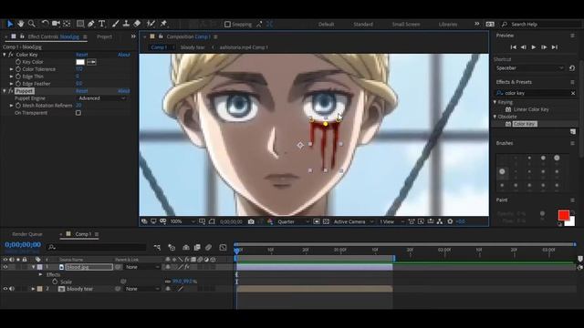 After effects | blood eye tutorial смотреть онлайн