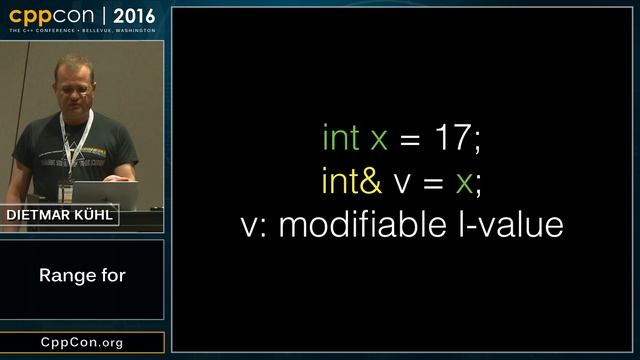 CppCon 2016: Dietmar Kühl “range for" смотреть онлайн