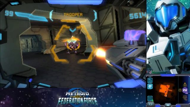 Metroid Prime Federation Force - Gameplay Walkthrough Part 7 - Boss Rohkor Beetle [3DS] смотреть онлайн