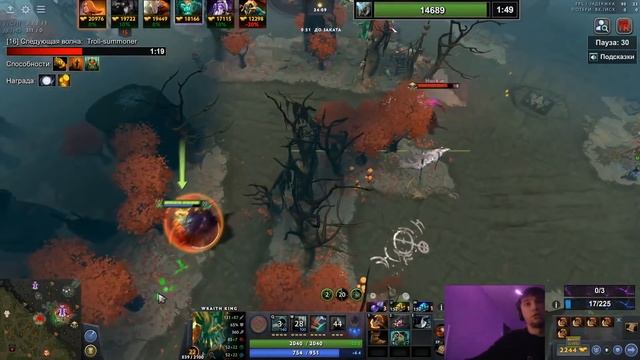 ТОПОВАЯ ИГРА в DOTA 2 1X6 БЕЗ ОШИБОК! | Серега Пират жестко играет на WRAITH KING через ПОТ в ДОТА смотреть онлайн