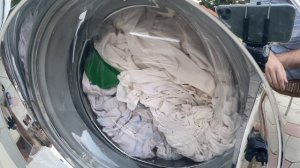 Stress test: EXTREME OVERLOAD in LG DirectDrive washing machine on QuickWash! (Final spin FAIL)